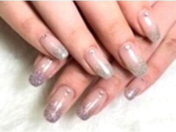 ワイミーネイル(y.mii_nail)の写真/【ラメグラ◆5500円】透明感×きらめき。指先から自然にときめくラメグラ・種類豊富なラメが大好評♪