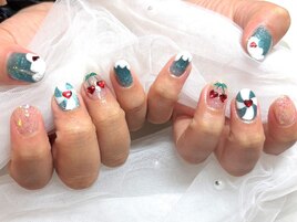 ☆クリームソーダネイル☆