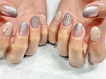 シンプルジェルネイル専門店 バランス(balance)/【堤限定】バカラ風ネイル♪