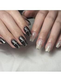 ネイルアトリエビー(nail atelier be’)/シンプルクロスアート