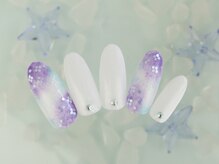 シューズネイルプロデュース/紫陽花デザイン