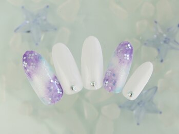 シューズネイルプロデュース/紫陽花デザイン