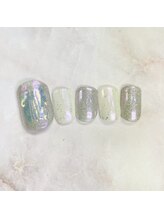 ネイルアンドまつげ リュフェール 五反田(Nail Lufaire)/オーロラピンクfoot