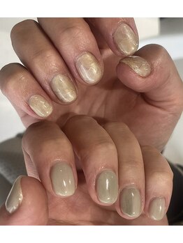 ミントリーフ バイ リート(Mint leaf by Reat)/鉱石風ネイル