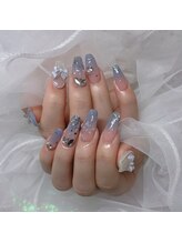 バベル 新町店(Babel)/ブルーグラデーション　¥8000～