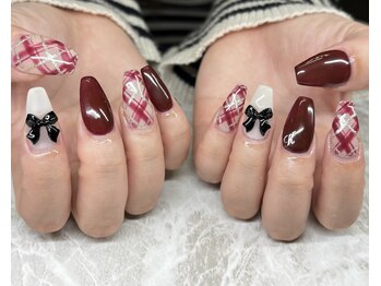 パーミル アイ アンド ネイル クマモト(permille ‰ eye&nail Kumamoto)/チェックネイル