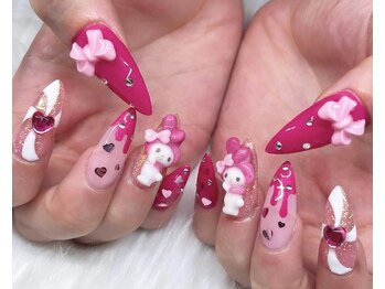 ネイルズゴーゴー 新宿店(NAILSGOGO)/新宿 マイメロネイル 3dネイル 
