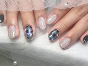 ジョアネイル(JOA Nail)/インク/チェック/ハートホロ
