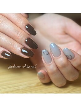 ファレノホワイト/お客様ネイル/フィルイン可能