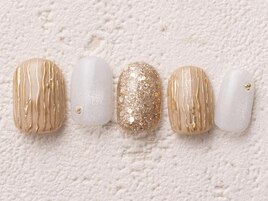 ベージュ淡ミラー