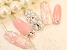 ドルチェネイル(Dolce.Nail)/ブライダル☆手書きFlower＊