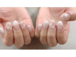 雪の結晶ネイル