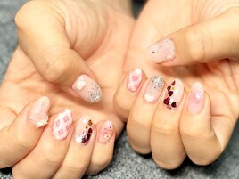 ハート乙女ネイル