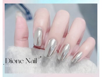 ディオーネ ネイルスタジオ(Dione)/金属感のミラーネイル
