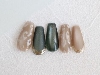 ココネイル/マグネット×アニマル柄