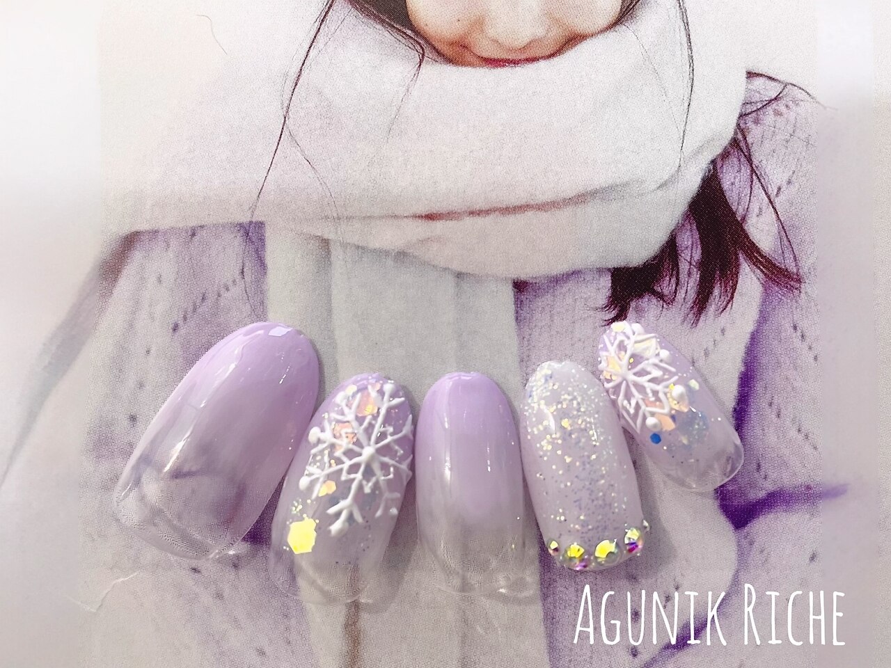 2025年-2026年冬トレンド】パープル ガーリーのネイルデザイン集｜人気