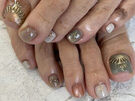 フット夏ネイル