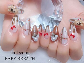 ベイビーブレス(BABY BREATH)/持ち込み☆バレンタインネイル