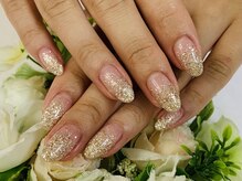 ダブルネイル(Double Nail)/【ほり】ラメグラデーション