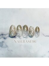 ネイルベースキュウロク(NAILBASE96)/チェックネイル