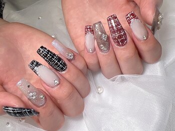 シェリエット(Cherite)の写真/《長さ出しが得意なサロン》指先を長く、綺麗に魅せる☆シンプルからゴテゴテまで幅広いデザインをご用意◎