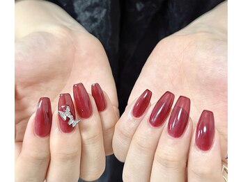 トゥインクネイル 天神(Twink nail)/ワンカラー+パーツ