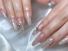 シェリネイル(Cherie Nail)/ラメグラデーションスカルプ
