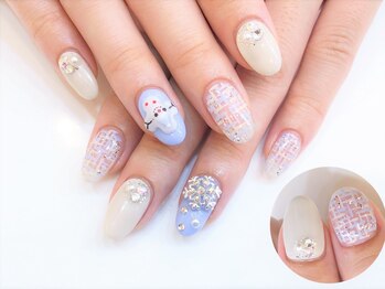 ネイルコレクション ベビーピンク(Baby Pink)/ジェル定額¥9990★3D雪だるま