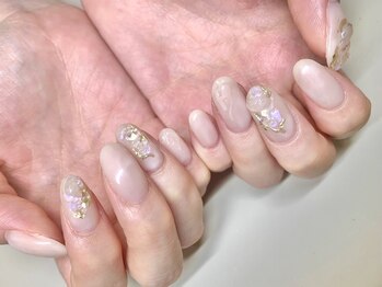 ネイルサロン ジョアアンジェ 天王寺店(joie ange)/ニュアンス　春ネイル　