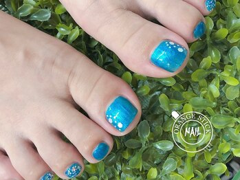 オレンジスティック/ブルー×ホロ ポリッシュ