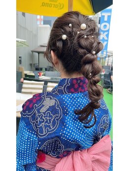 ハッピーアリスター(HAPPY ALISTER)/ヘアセット☆編み下ろしアレンジ