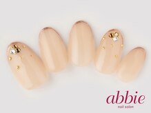 ネイルサロンアビー 北千住店(abbie)/ガラスフレンチ　￥9581