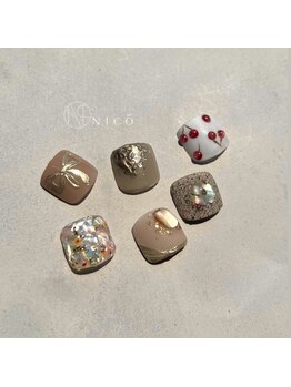 ニコ(NICO)/FOOT*親指アート×ワンカラー