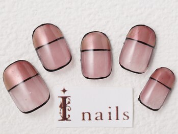 アイネイルズ 梅田店(I nails)/囲みフレンチ￥9200