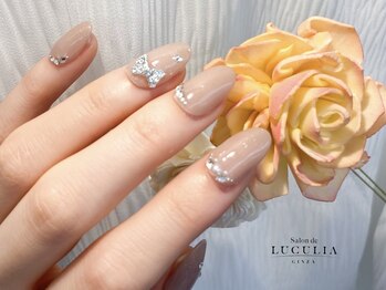 サロンドルクリア 銀座店(Salon de LUCULIA)/#ブライダルネイル キラキラ