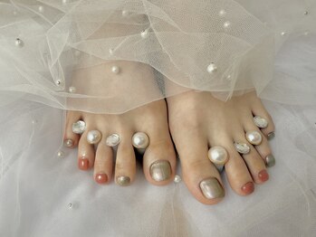 エマネイル バイ チュラ(emma nail_by chula)/フットネイル/ワンカラーネイル