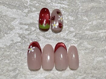 ネイルサロン メイプル(Nail Salon maple)/いちごネイル