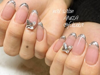 アネラ(ANELA)/ラメフレンチネイル