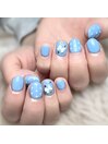 推しカラーネイル