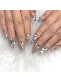 きらきら夏ネイル