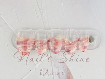 ネイルズシャインクイーンズ(nail's Shine Queen's)/クリアグラデーションアート