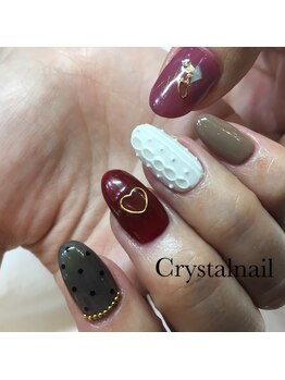 クリスタルネイル ボンベルタ橘店(CRYSTAL NAIL)/ニットネイル