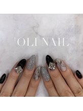 オリネイル(’oli nail)/フラッシュ×大理石ネイル