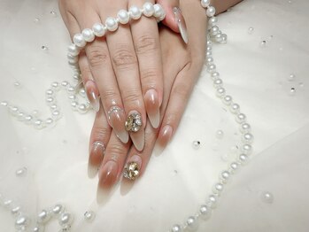 ティプラスネイル 木場(T+Nail)/チップ長さだしシンプルデザイン