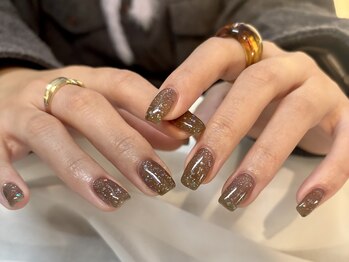 クリアブラウンワンカラー