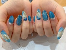 プラスジャム(Plus Jam)/大理石/ブルー/ニュアンス