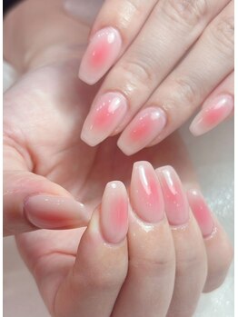 ココネイル 池袋東口店(COCO NAIL)の写真/じゅわっと血色チーク×繊細ラメで春の愛され指先に★自然に盛れてデートや女子会にもぴったり♪