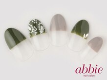 ネイルサロンアビー 北千住店(abbie)/ハーフペイズリー　￥10164