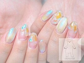 マグネットミラーオーロラネイル