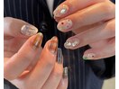 チェックニュアンスネイル